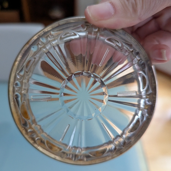 Vintage Coasters, Italian Silver Glass Crystal Coasters, Set of 4 Bar Decor - Picture 9 of 17